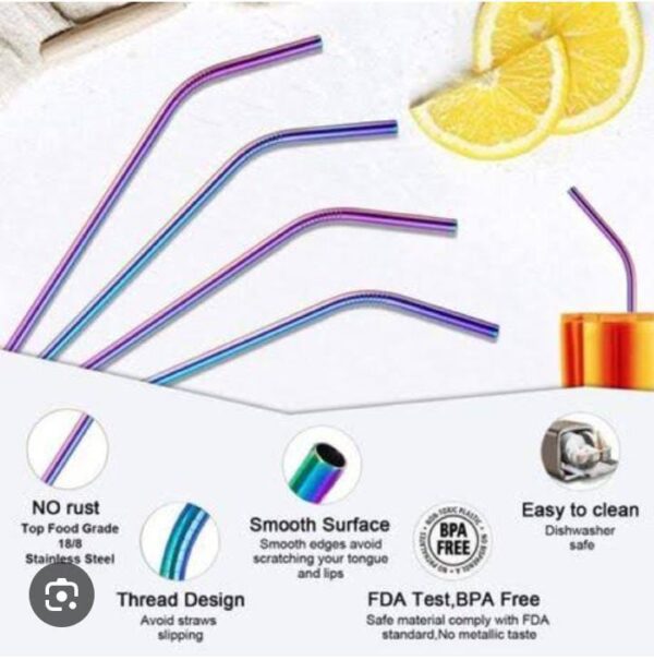 Multi Straw6pce+ straw cleaning brush 1pce